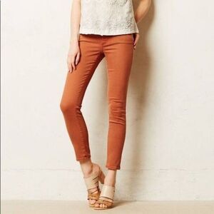 AG ADRIANO GOLDSCHMIED The Stevie Color Raw Edge Ankle Jeans Size 26